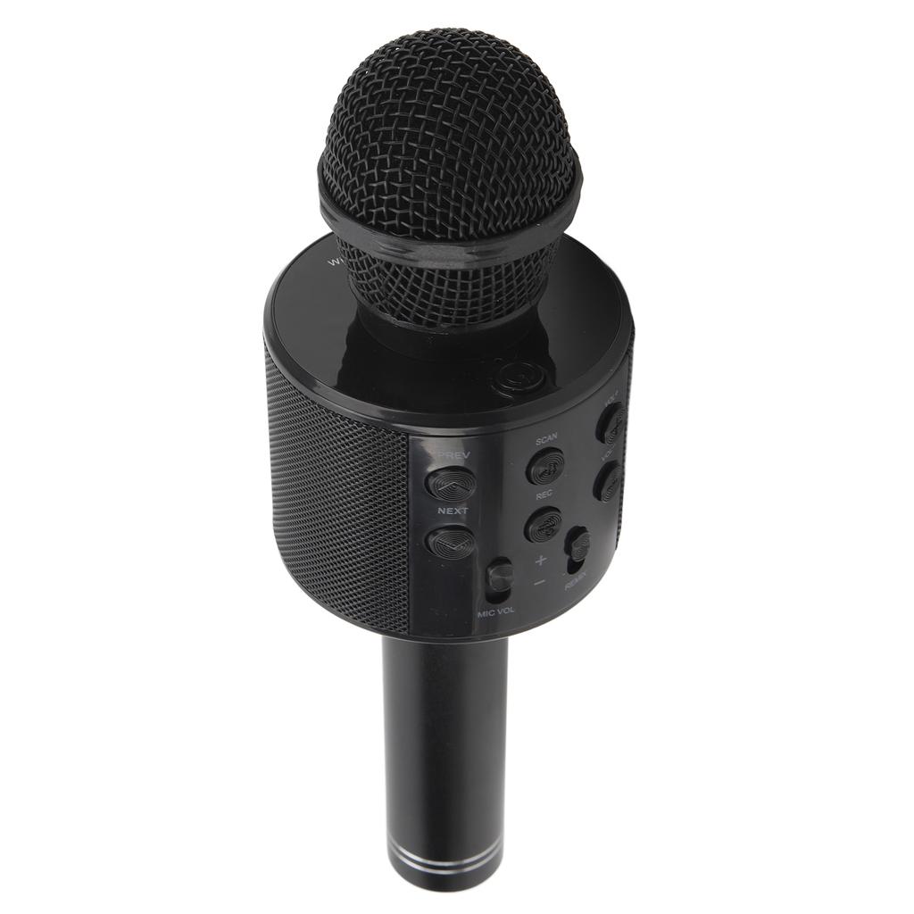 Wireless Bluetooth Karaoke Mic 3 in 1 Portable Handheld Speaker HiFi Sound Black