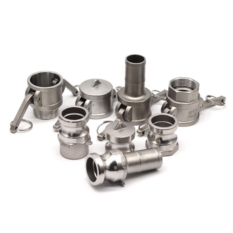 High Pressure Quick Disconnect Pipe Coupling Strong Stainless Steel Fast Connect Fitting Multipurpose for Various Applications