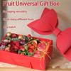 10Pack Elegant Fruit&Floral Flower Box/Gift Box with Bow Transparent DIY Handheld Flower Arrangement for Valentine'S Day Wedding
