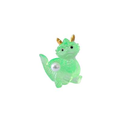 Cartoon Transparent Resin Dragon Ornaments Chinese Zodiac Mini Dragon Figurine Funny Small Auspicious Dragons Chinese New Year