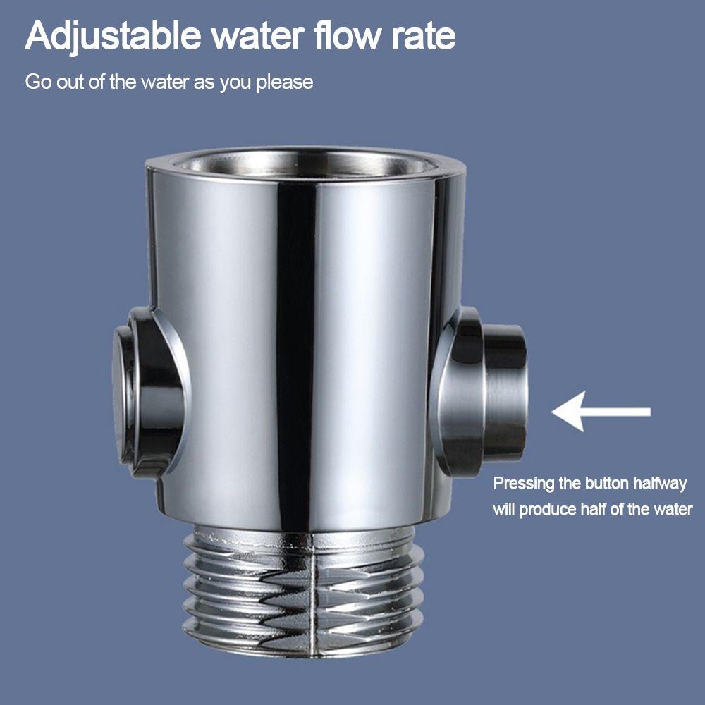 Plastic Shower Head Arm Diverter Flow Limiter Water Flow Regulator Water Stop Valve  Bathroom Parts
