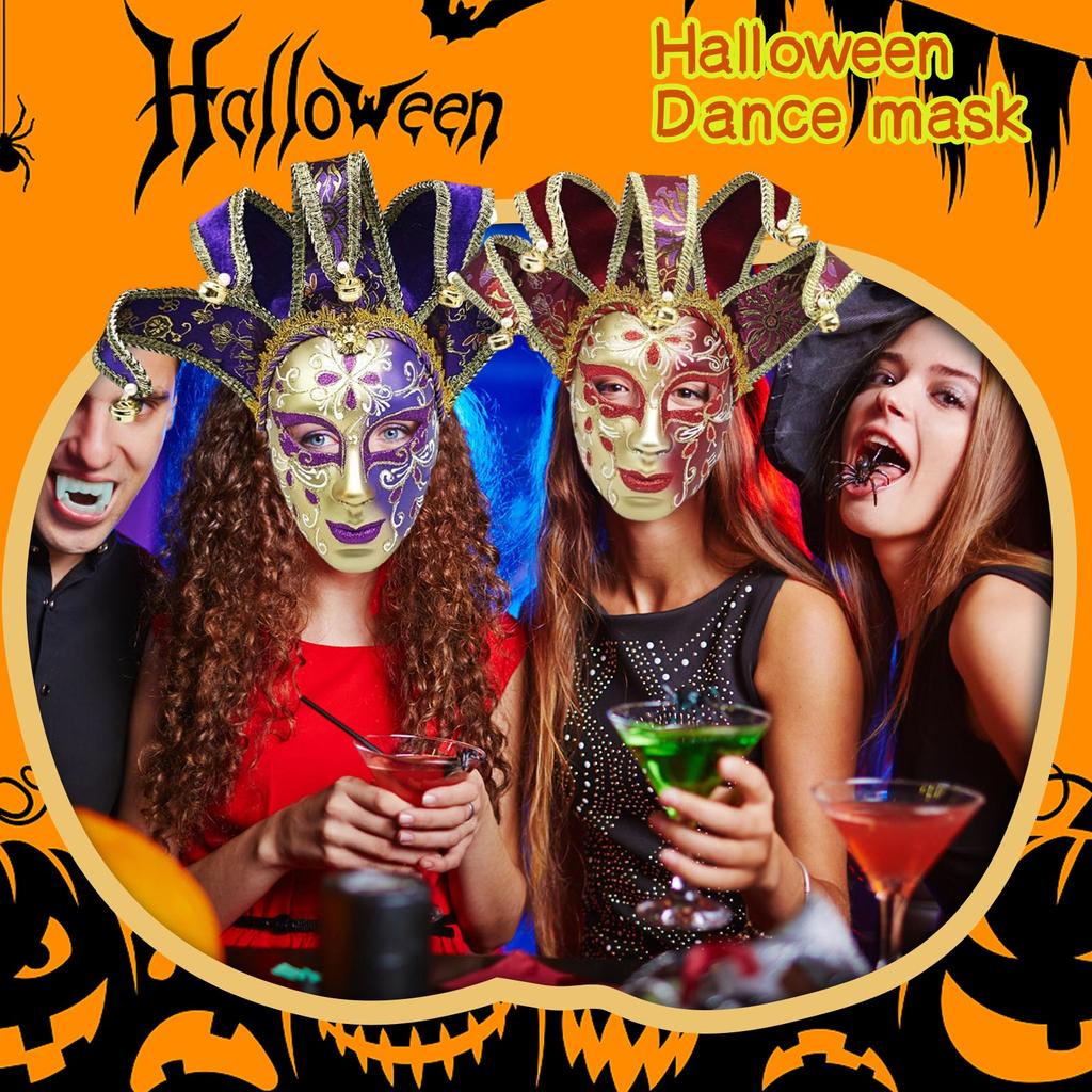 Painted Halloween Ball Party Italian Mask High-end Venetian Ladies Performance Mask