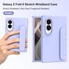 Luxury Soft Silicone Wrist Strap Bracket Case for Samsung Galaxy Z Fold 8 Ultra Fold 7 6 5 4 3 Thin Matte Hard Shockproof Cover