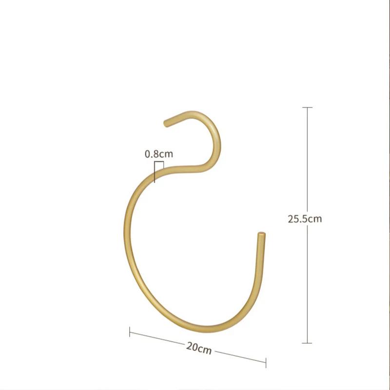 Scarf Hangers S-Shape Space Saving Pants Clothes Hangers Hangers Closet Storage Organizer for Pants Jeans Scarf Towels Hanging
