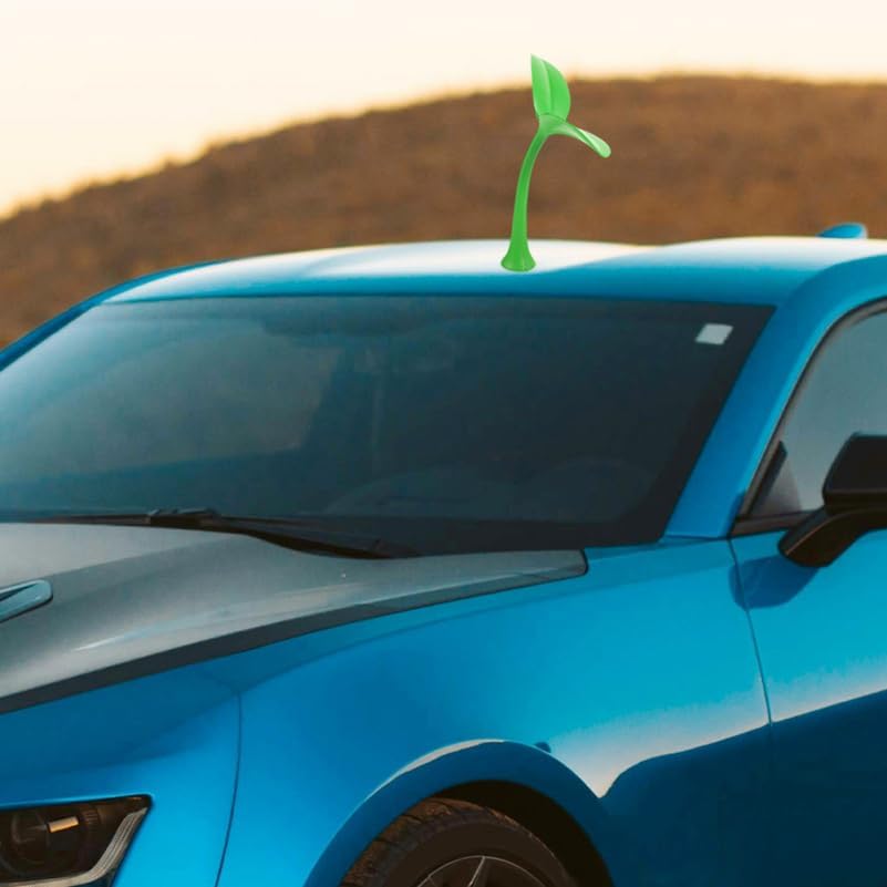 Car Roof Decoration 3D Plant Sprout Car Ornament Cute Exterior Bumper Hood Sticker Easy Installation Universal Roof Accessories