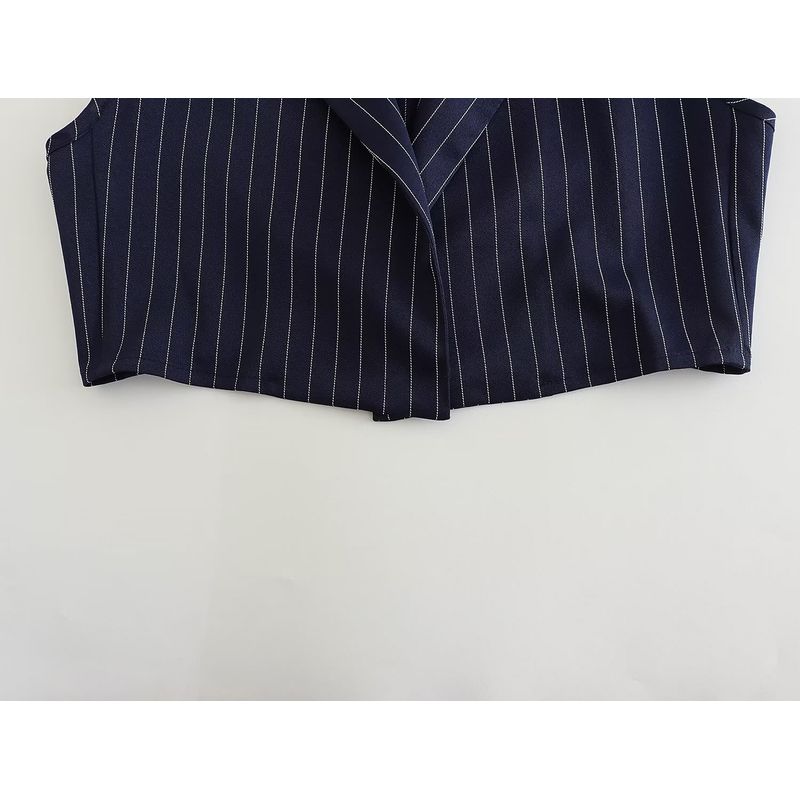 Women's Kaslead Stripes Straight-Leg Trousers Vest