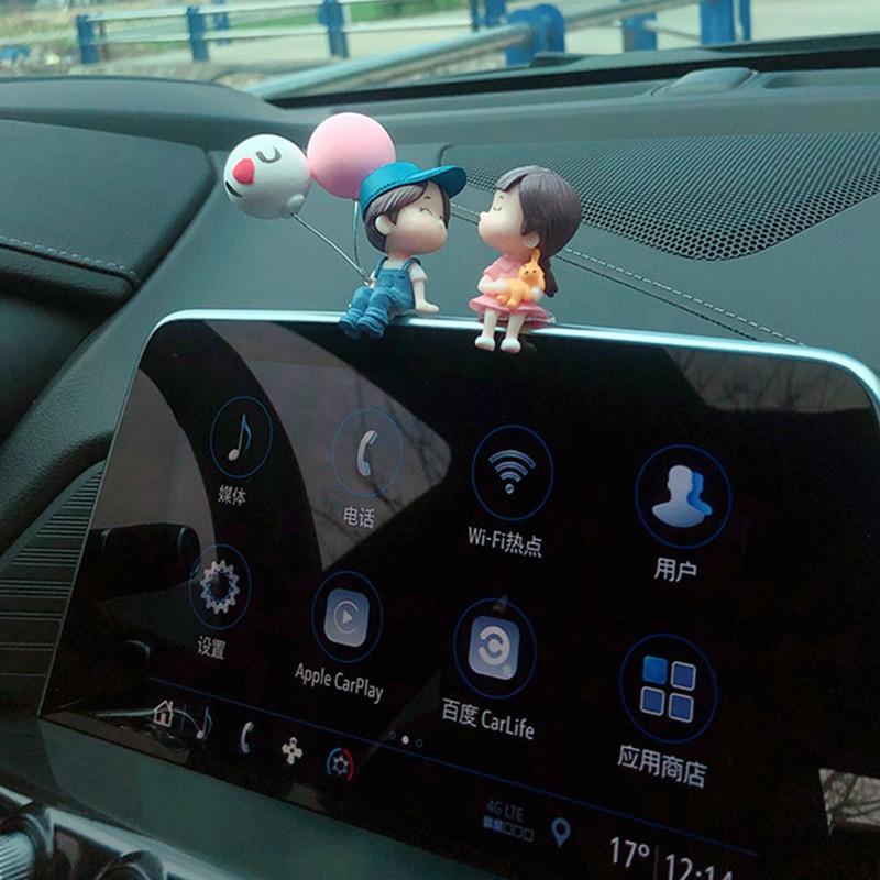 Couples Car Dashboard Decor Doll Interior Tool Vehicle