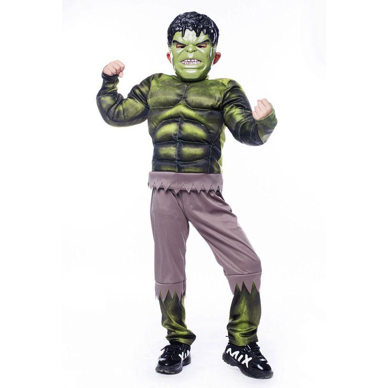 The Avengers Hulk Muscle Mask Costume For Boys Premium Quality Cosplay Outfit