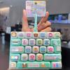 26 Grids Keyboard Button Cat Keychain Creative Fidget Stress Relief Toy for Children School Bag Pendant Decor