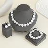 French Retro Elegant Baroque Special-Shaped Large Pearl Necklace Set Light Luxury Niche High-End Design Temperament