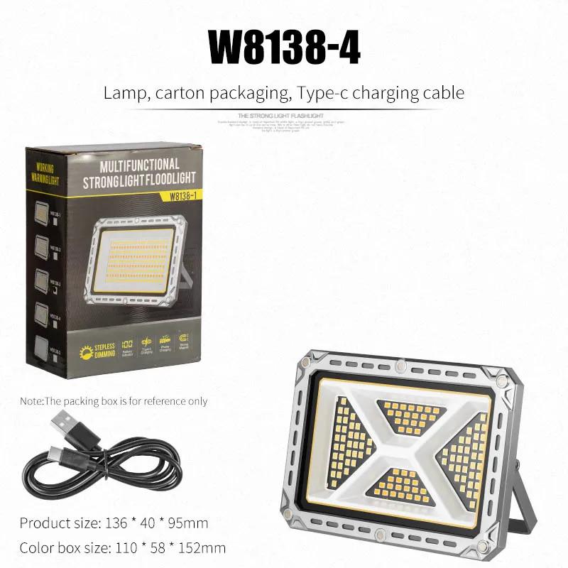 Waterproof Outdoor Camping Lamp LED Portable Lantern Tent Light Rechargeable Lantern Emergency Night Market Light