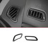 For Jeep Renegade 15-2023 Carbon Fiber Dash L&R AC Air Outlet Vent Trim 2pcs