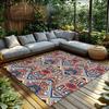 Geometric Pattern Area Rug Non-Slip Floor Mat Washable Modern Living Room Carpet Home Decor Bohemian Style Entryway Rug Indoor O