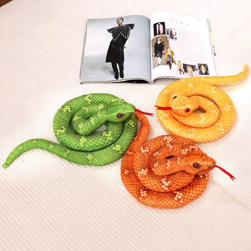 Toy Snake Plush Simulation Fill Dolls Room Decor Gift Toys Prank Prop Garnish