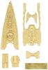 Hasegawa 1/350 Japanese Navy Battleship Nagato (1941) Outbreak of War Wooden Deck Plastic Model Parts QG42
