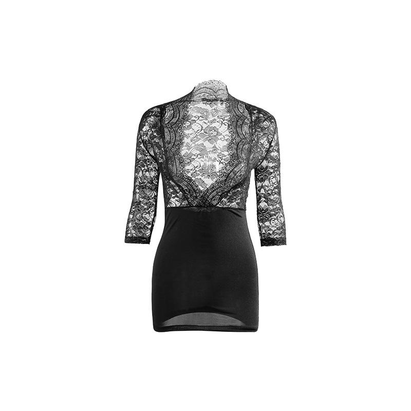 Lace Lingerie Set with Hip-Wrapping Skirt – Nightclub Passion Nightgown