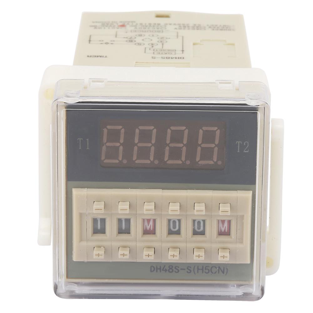 O111ROM DH48s S 2Z Durable LCD Display Time Timer Delay Relay 8 Pins 0.1S 99H (24VAC DC)