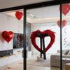 Valentine's Day Wreaths Heart Wreath for Front Door Valentines Heart Wreath for Anniversary Wedding Dinner Decors HX6C