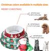 Soft Polyester Circular Christmas Pet Bed Warm Winter Bed for Small/Medium DogsPlush Cushioning,Perfect Christmas Gift for Pets