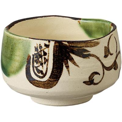 Matcha Bowl Matcha Bowl x Oribe Crest Matcha Bowl Čajový obřad Matcha Bowl Keramická keramika Mino Ware Made in Japan Ale-net 11,5 H7,5 cm