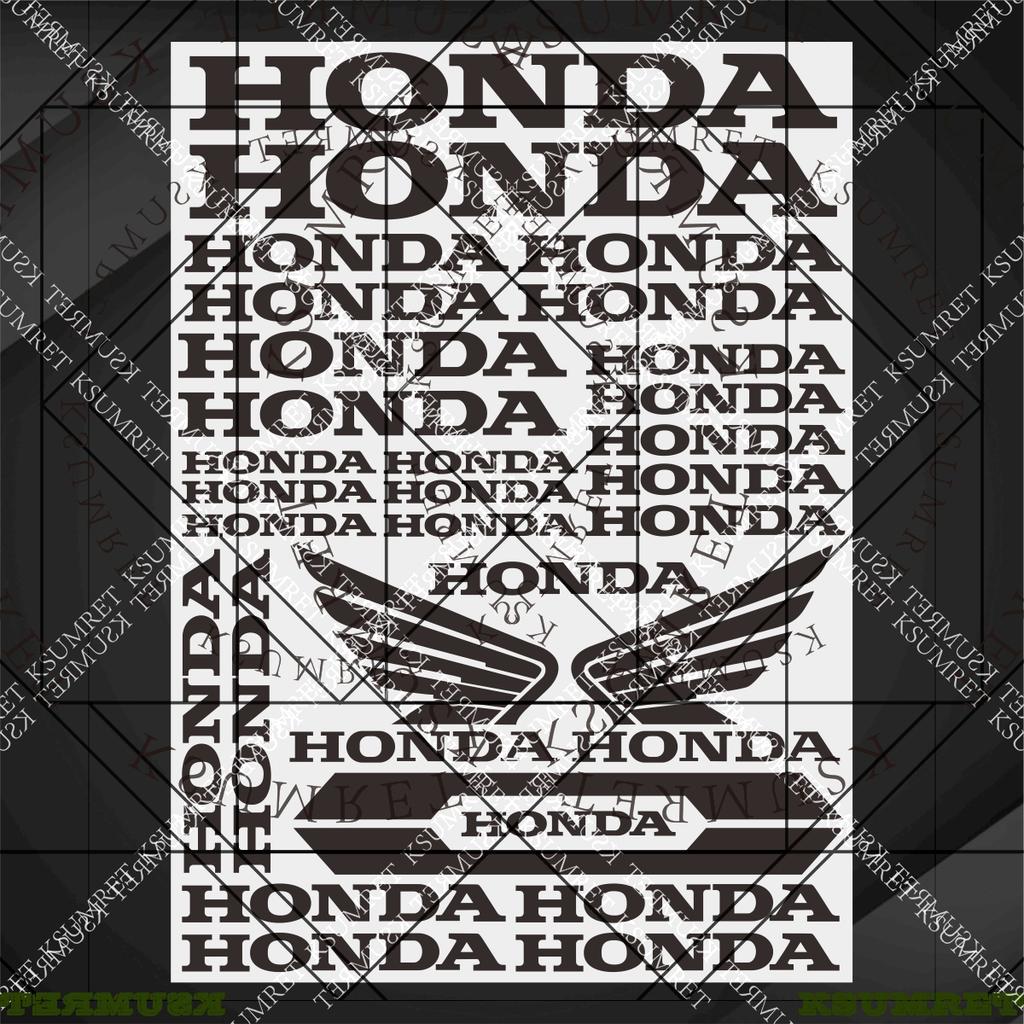 Vinyl Honda Motorcycle Sticker Helmet Logo Decals