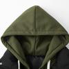 2025 Autumn and Winter New Fake Two-piece Hooded Men's Cotton Clothes Thickened Warm Trend Versatile Loose Cotton-padded Jacket