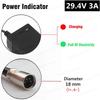 TANGSPOWER 29.4V 3A Lithium Battery Charger For 7Series Li-ion Battery Pack 24V Charger For 29.4V3A Power Tool Silent Charging