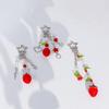 Lovely Strawberry Keychain Fruit Shapes Phone Chain Detachable Phone Lanyard