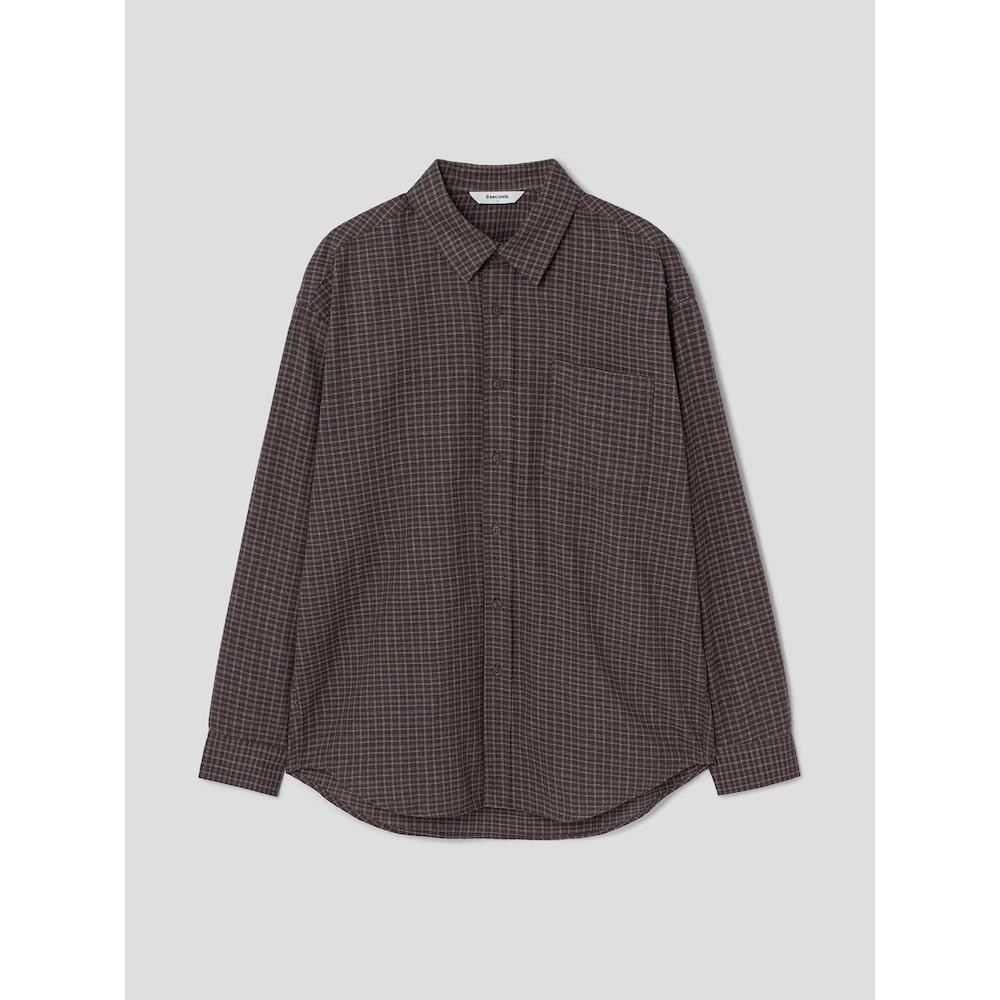 8SECONDS Mini Check Shirt Brown