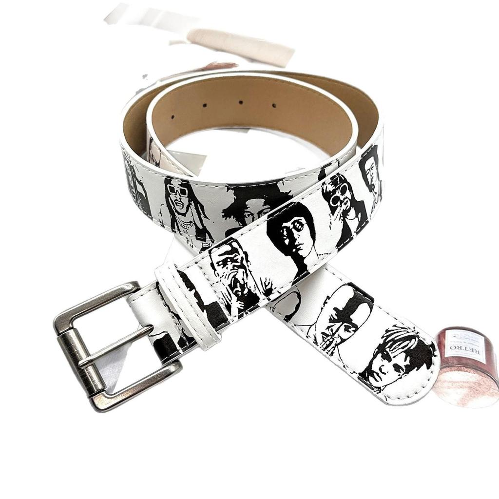 Unisex Vintage Handbemalter Y2K Mode Gürtel