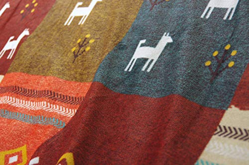 IKEHIKO Kotatsu Comforter, Large Rectangular, Cynthia, Approx. 210 X 290cm, Red, Washable #5189289