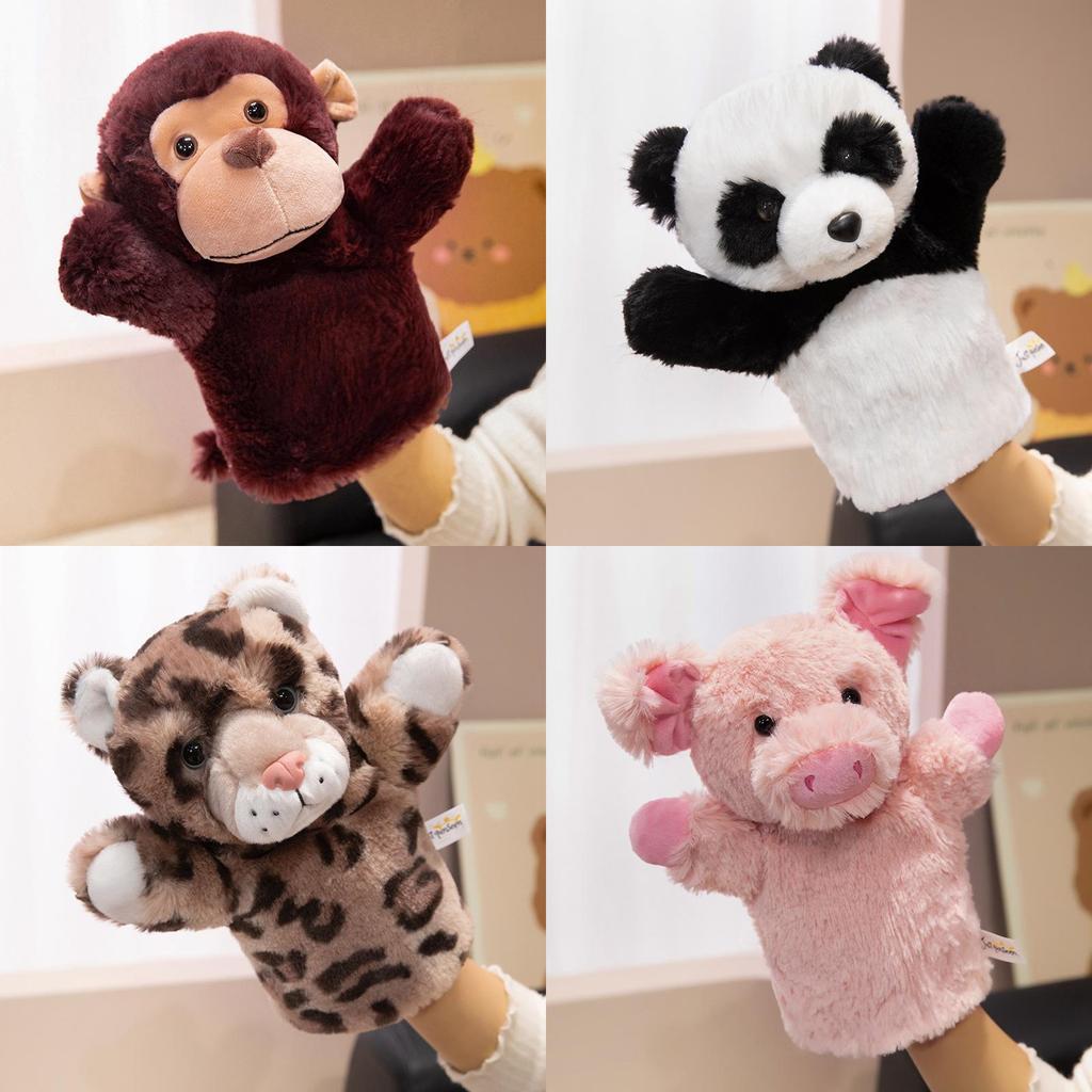 Forest Animal Hand Puppets Set Soft Plush Toys For Storytelling And Play