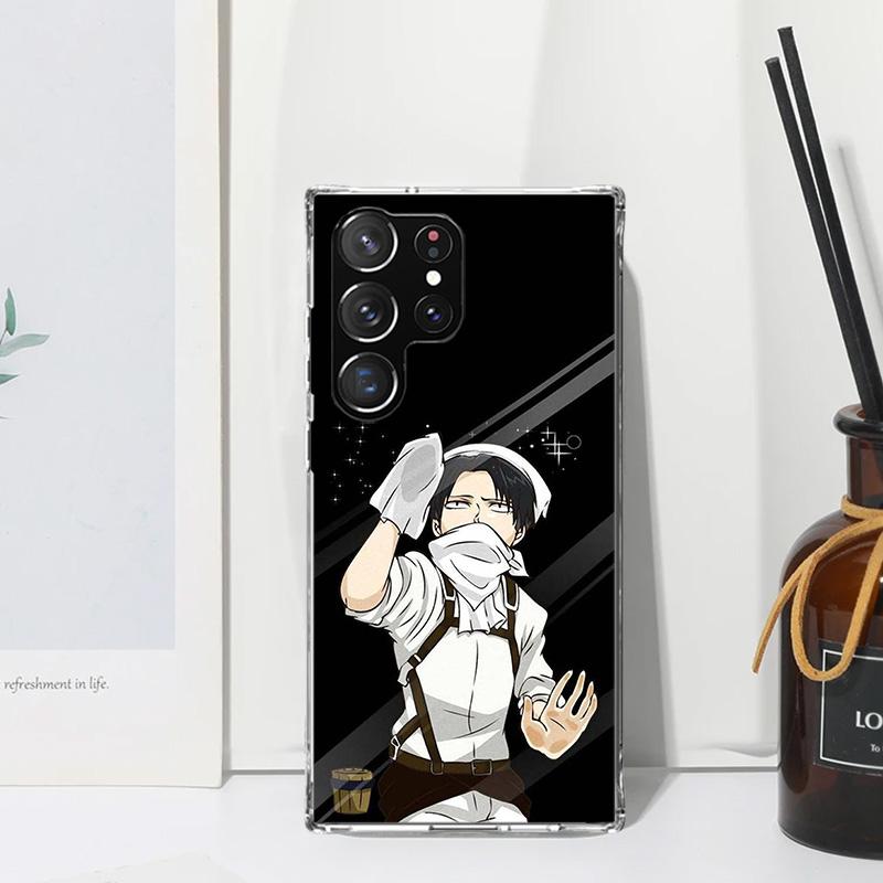 Attack-Titan Levi Phone Case For Samsung Galaxy S26 S25 Edge S24 FE S23 S22 Ultra S21 Plus S20 + Art Fundas Back Cover Galaxy S2
