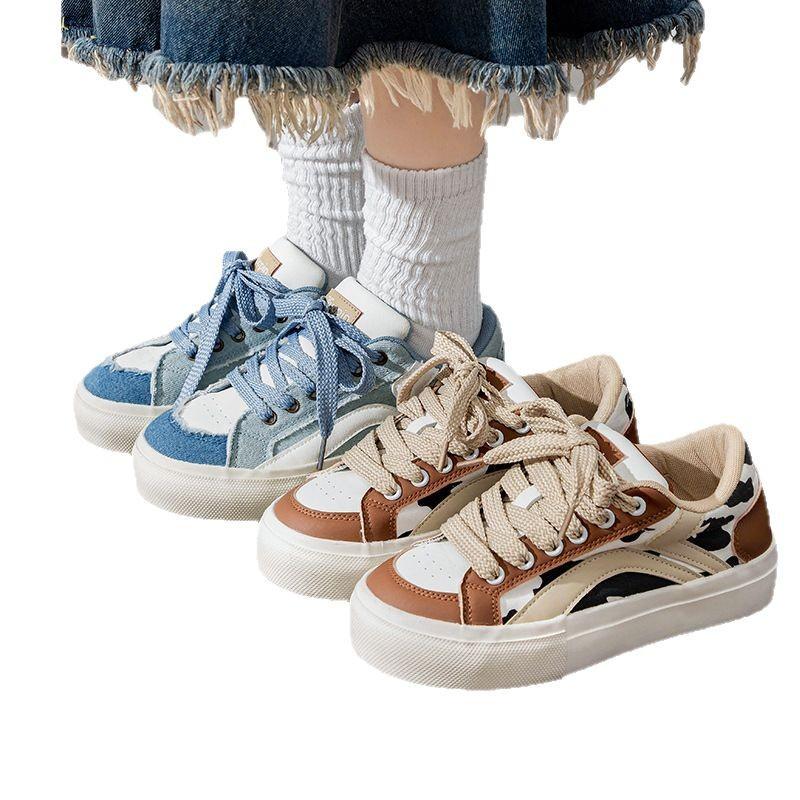 Thick baseplate shoes women's autumn and winter new niche original shoes versatile cow coffee cute bread shoes