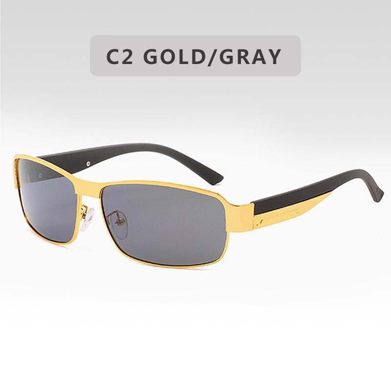 Polarisierte Sonnenbrille Männer Aluminium Magnesium Fahren Sonnenbrille Rechteck Shades Für Männer Oculos masculino Männlich