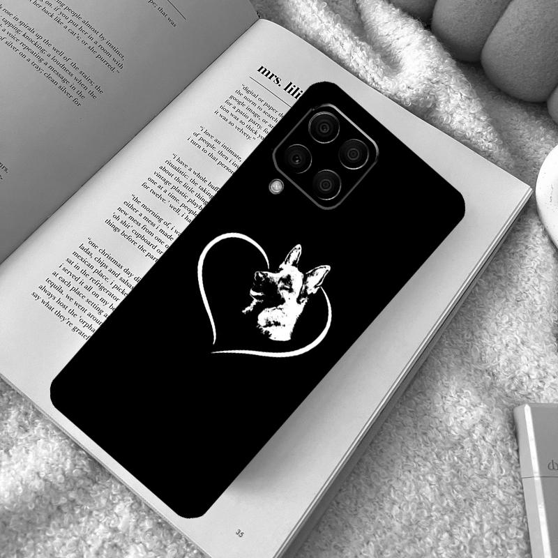 Cartoon German Shepherd Dog Case For Samsung Galaxy M31 M13 M11 M12 M14 M15 M06 M16 M36 M56 M53 M32 M52 M35 M55 M34 M54