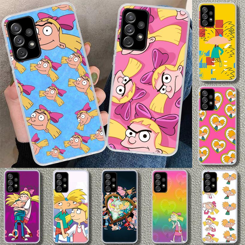 Hey Arnold Helga Cute Funny Cartoon Phone Case for Samsung Galaxy A17 A16 A26 A36 A56 A57 A37 A15 A25 A35 A55 A14 A24 A34 A54 A1