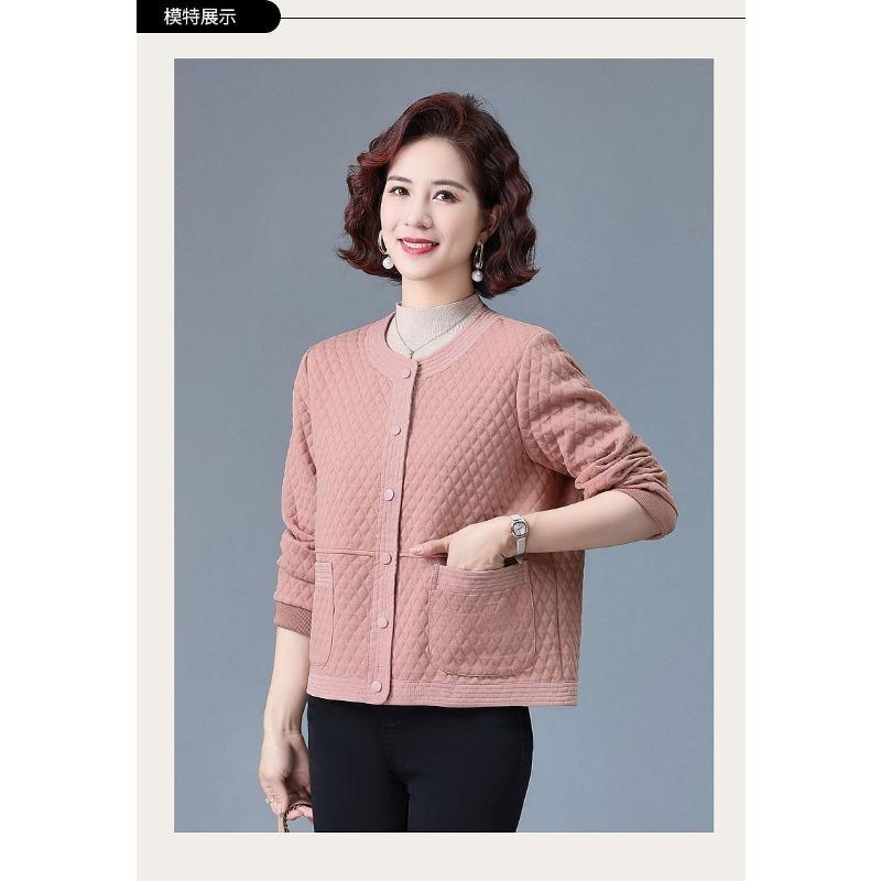 

Autumn and Winter Women s Button-down Long-sleeved Cardigan Coat Pocket Elegant Solid Color Fashion Top L розовый