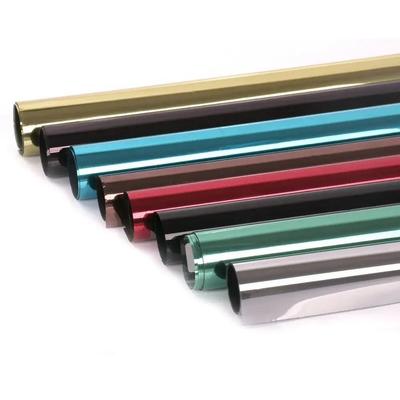 Einwegspiegel Reflektierende Fensterfolie Buntes Vinylglas Selbstklebende Folie Wärmeisolierung Solare Fensterfolie Sichtschutz für Zuhause