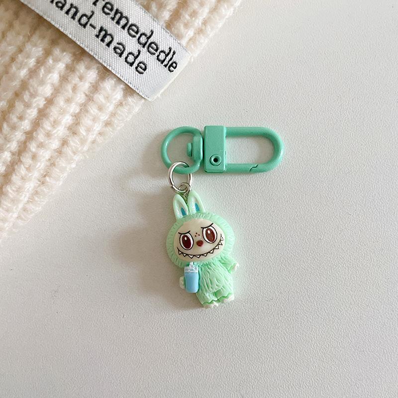 Niedlicher Cartoon Kawaii Labubu Schlüsselanhänger Anhänger Lustiger Auto-Schlüsselring Exquisite kreative Rucksack-Dekoration Zubehör Geschenke