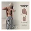 The Pink Knit V Neck sleeVeless Top + Cardigan Set