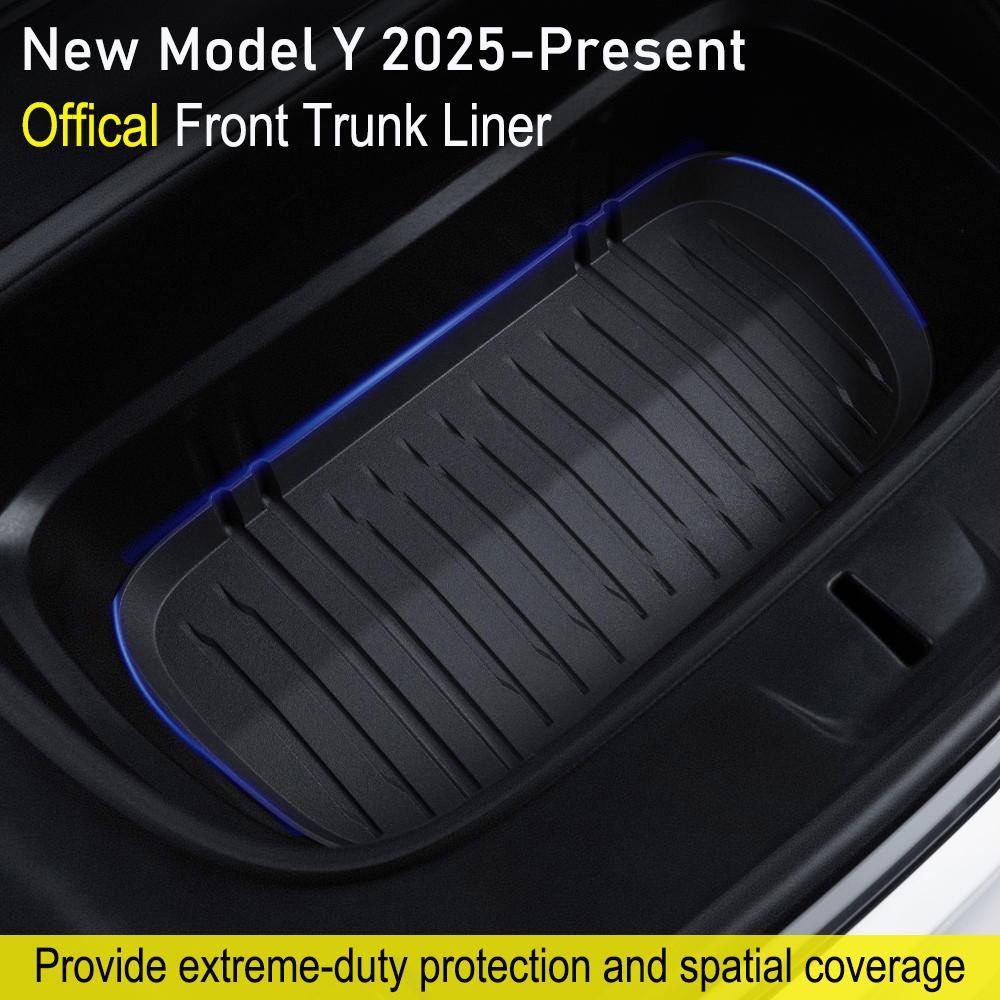 for 2025 2026 Tesla Model Y Juniper Front Trunk Mat Partition Board TPE Frunk Mads Protector Pad Organizer Storage Box Accessory