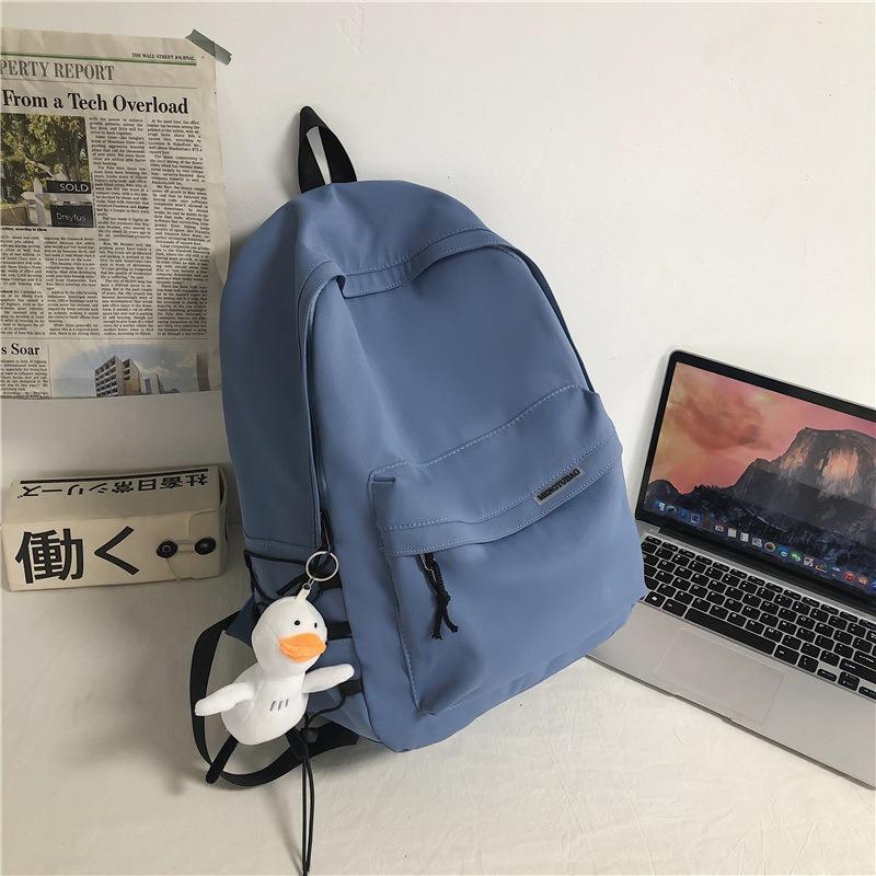 Spring New Street Trend Male and Female Students Schoolbag Simple Large Capacity Backpack Travel Nylon Bag