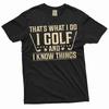 Men's Funny Golfing T-shirt Golf Player Sports Hobby Father's Day Golf Tee