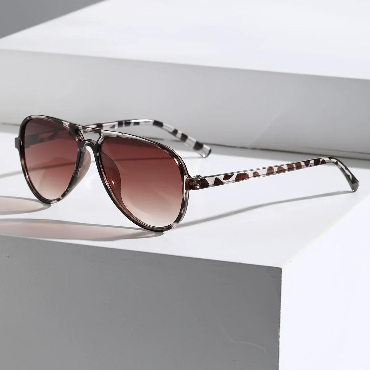 

New Oversized Sunglasses Women Men Vintage Pilot Designer Brand Sun Glasses Female Big Frame Mirror Retro Feminino