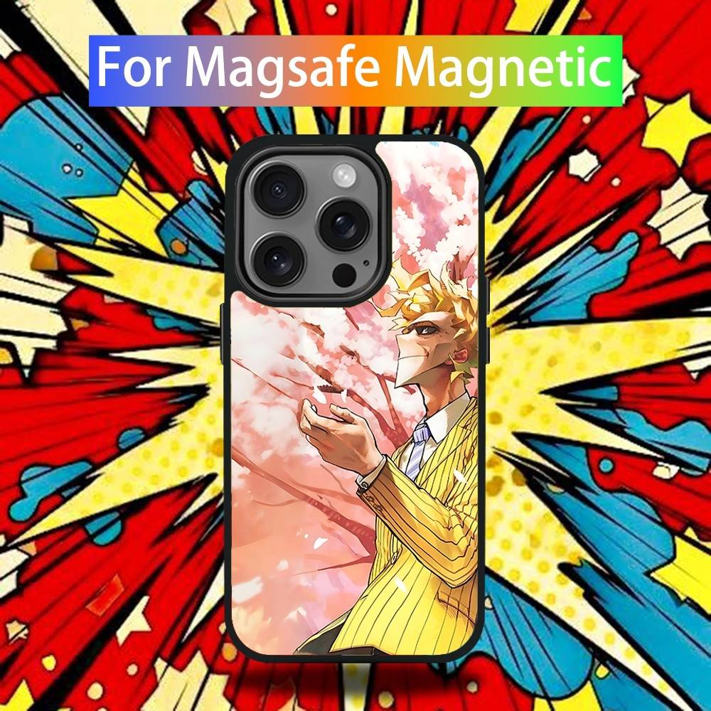 Toshinori Yagi MHA All Might Phone Case For iPhone 17,16,15,14,13,12,11,Pro,Max,Plus,Mini,SE4,E Magsafe Wireless Charging Cover