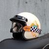 ORZ high-quality motorcycle retro helmet 3/4 semi covered helmet couple scooter cascos para moto capacetes de moto