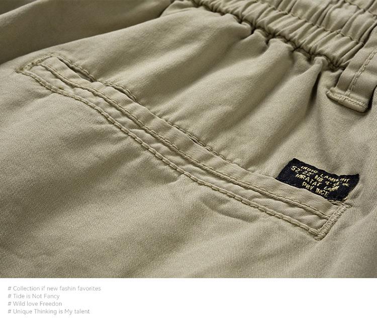 Men's Retro Multi-Pocket Loose Cargo Shorts 079 - Trendy Summer Style