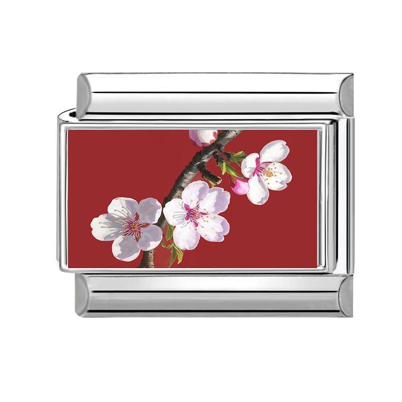 Fashion Purple Red Star Romantic Planet Daisy Cat Bead Fit 9mm Italian Charm Bracelet Stainless Steel Girls' DIY Making Jewelry