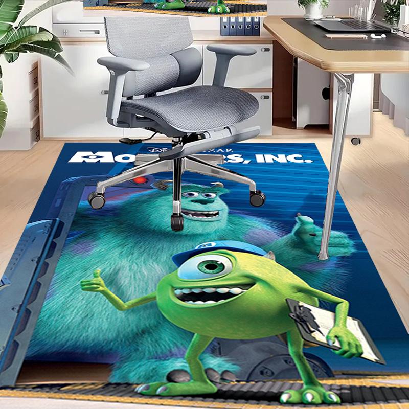 Monsters Inc Teamwork Triumphs Carpet For Playroom Bedroom Living Room Sofa Home Decorkids Game Area Rug Nonslip Floor Mat